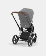 Carucior Sport Priam: Cadru Carucior pentru Copii Priam Chrome Brown + Parte Sport Carucior Priam Mirage Grey Cybex Platinum - imagine 6