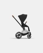 Carucior Sport Priam: Cadru Carucior pentru Copii Priam Chrome Brown + Parte Sport Carucior Priam Sepia Black Cybex Platinum