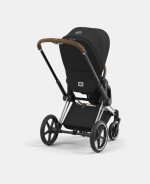 Carucior Sport Priam: Cadru Carucior pentru Copii Priam Chrome Brown + Parte Sport Carucior Priam Sepia Black Cybex Platinum - imagine 6