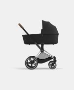 Carucior Nou Nascut Priam: Cadru Carucior pentru Copii Priam Chrome Brown + Landou PRIAM Lux Sepia Black Cybex Platinum - imagine 2
