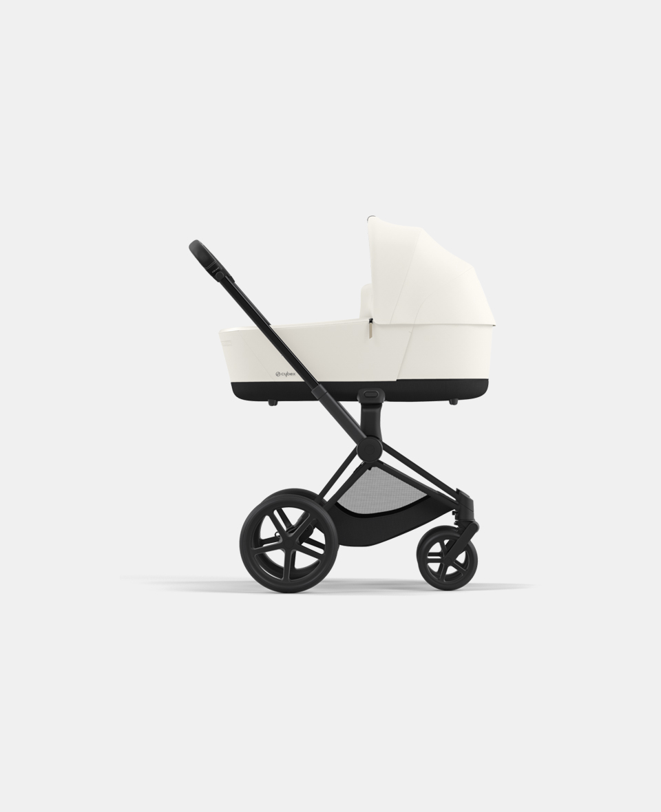 CYB_23_INT_y270_Priam_Cot_MABL_OFWH.jpg Cadru Carucior pentru Copii Priam Matt Black + Landou PRIAM Lux Off White Cybex Platinum - imagine 1