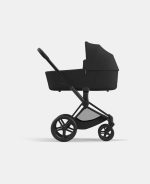 Carucior Nou Nascut Priam: Cadru Carucior pentru Copii Priam Matt Black + Landou PRIAM Lux Sepia Black Cybex Platinum - imagine 2