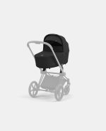 Carucior Nou Nascut Priam: Cadru Carucior pentru Copii Priam Matt Black + Landou PRIAM Lux Sepia Black Cybex Platinum - imagine 6