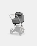 Carucior Nou Nascut Priam: Cadru Carucior pentru Copii Priam Rosegold + Landou PRIAM Lux Mirage Grey Cybex Platinum - imagine 6