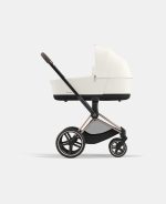 Cadru Carucior pentru Copii Priam Rosegold + Landou PRIAM Lux Off White Cybex Platinum - imagine 2