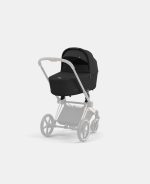 Carucior Nou Nascut Priam: Cadru Carucior pentru Copii Priam Rosegold + Landou PRIAM Lux Sepia Black Cybex Platinum - imagine 6