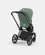 Carucior Sport Priam: Cadru Carucior pentru Copii Priam Matt Black + Parte Sport Carucior Priam Leaf Green Cybex Platinum - imagine 6