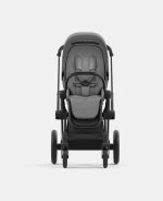 Carucior Sport Priam: Cadru Carucior pentru Copii Priam Matt Black + Parte Sport Carucior Priam Mirage Grey Cybex Platinum - imagine 5