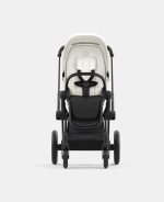 Carucior Sport Priam: Cadru Carucior pentru Copii Priam Matt Black + Parte Sport Carucior Priam Off White Cybex Platinum - imagine 5