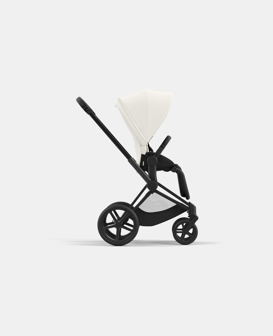 CYB_23_INT_y270_Priam_MABL_OFWH.jpg Carucior Sport Priam: Cadru Carucior pentru Copii Priam Matt Black + Parte Sport Carucior Priam Off White Cybex Platinum - imagine 1