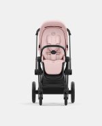 Carucior Sport Priam: Cadru Carucior pentru Copii Priam Matt Black + Parte Sport Carucior Priam Peach Pink Cybex Platinum - imagine 5