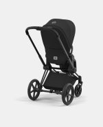 Carucior Sport Priam: Cadru Carucior pentru Copii Priam Matt Black + Parte Sport Carucior Priam Sepia Black Cybex Platinum - imagine 6