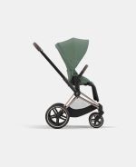 Carucior Sport Priam: Cadru Carucior pentru Copii Priam Rosegold + Parte Sport Carucior Priam Leaf Green Cybex Platinum - imagine 2