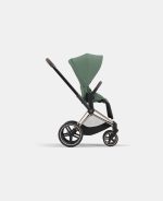 Carucior Sport Priam: Cadru Carucior pentru Copii Priam Rosegold + Parte Sport Carucior Priam Leaf Green Cybex Platinum
