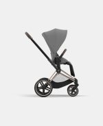 Carucior Sport Priam: Cadru Carucior pentru Copii Priam Rosegold + Parte Sport Carucior Priam Mirage Grey Cybex Platinum - imagine 2