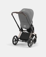 Carucior Sport Priam: Cadru Carucior pentru Copii Priam Rosegold + Parte Sport Carucior Priam Mirage Grey Cybex Platinum - imagine 6