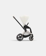 Carucior Sport Priam: Cadru Carucior pentru Copii Priam Rosegold + Parte Sport Carucior Priam Off White Cybex Platinum