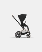 Carucior Sport Priam: Cadru Carucior pentru Copii Priam Rosegold + Parte Sport Carucior Priam Sepia Black Cybex Platinum