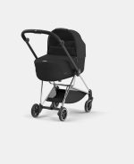 Carucior Nou Nascut Mios: Cadru Carucior pentru Copii Mios Chrome Black + Landou Mios Lux Sepia Black Cybex Platinum - imagine 2