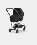 Carucior Nou Nascut Mios: Cadru Carucior pentru Copii Mios Chrome Brown + Landou Mios Lux Sepia Black Cybex Platinum - imagine 2