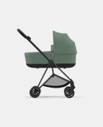Carucior Nou Nascut Mios: Cadru Carucior pentru Copii Mios Matt Black + Landou Mios Lux Leaf Green Cybex Platinum - imagine 3