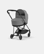 Carucior Nou Nascut Mios: Cadru Carucior pentru Copii Mios Matt Black + Landou Mios Lux Mirage Grey Cybex Platinum - imagine 2