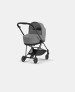 Carucior Nou Nascut Mios: Cadru Carucior pentru Copii Mios Matt Black + Landou Mios Lux Mirage Grey Cybex Platinum