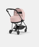 Carucior Nou Nascut Mios: Cadru Carucior pentru Copii Mios Matt Black + Landou Mios Lux Peach Pink Cybex Platinum - imagine 2