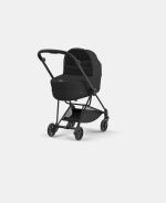 Carucior Nou Nascut Mios: Cadru Carucior pentru Copii Mios Matt Black + Landou Mios Lux Sepia Black Cybex Platinum