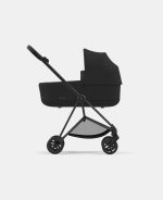Carucior Nou Nascut Mios: Cadru Carucior pentru Copii Mios Matt Black + Landou Mios Lux Sepia Black Cybex Platinum - imagine 3