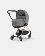 Carucior Nou Nascut Mios: Cadru Carucior pentru Copii Mios Rosegold + Landou Mios Lux Mirage Grey Cybex Platinum - imagine 2