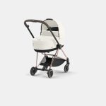 Carucior Nou Nascut Mios: Cadru Carucior pentru Copii Mios Rosegold + Landou Mios Lux Off White Cybex Platinum