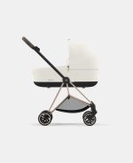 Carucior Nou Nascut Mios: Cadru Carucior pentru Copii Mios Rosegold + Landou Mios Lux Off White Cybex Platinum - imagine 3