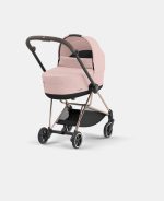 Carucior Nou Nascut Mios: Cadru Carucior pentru Copii Mios Rosegold + Landou Mios Lux Peach Pink Cybex Platinum - imagine 2