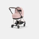 Carucior Nou Nascut Mios: Cadru Carucior pentru Copii Mios Rosegold + Landou Mios Lux Peach Pink Cybex Platinum