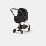 Carucior Nou Nascut Mios: Cadru Carucior pentru Copii Mios Rosegold + Landou Mios Lux Sepia Black Cybex Platinum