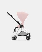 Carucior Sport Mios: Cadru Carucior pentru Copii Mios Chrome Black + Parte Sport Carucior MIOS Peach Pink Cybex Platinum - imagine 3