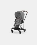Carucior Sport Mios: Cadru Carucior pentru Copii Mios Chrome Brown + Parte Sport Carucior MIOS Mirage Grey  Cybex Platinum