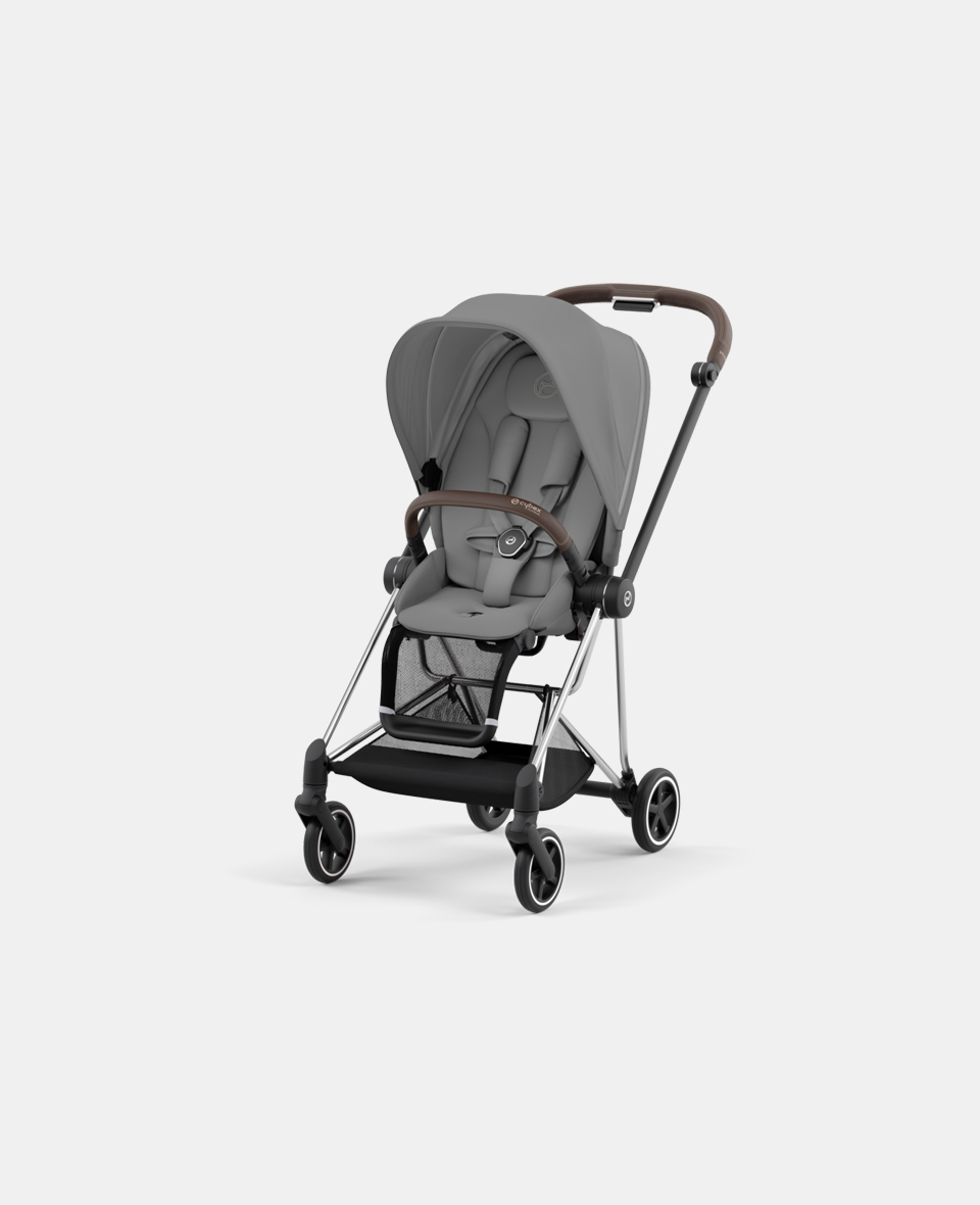 CYB_Mios_Seat_CHBR_MIGR.jpg Carucior Sport Mios: Cadru Carucior pentru Copii Mios Chrome Brown + Parte Sport Carucior MIOS Mirage Grey Cybex Platinum - imagine 1