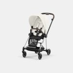 Carucior Sport Mios: Cadru Carucior pentru Copii Mios Chrome Brown + Parte Sport Carucior MIOS Off White Cybex Platinum