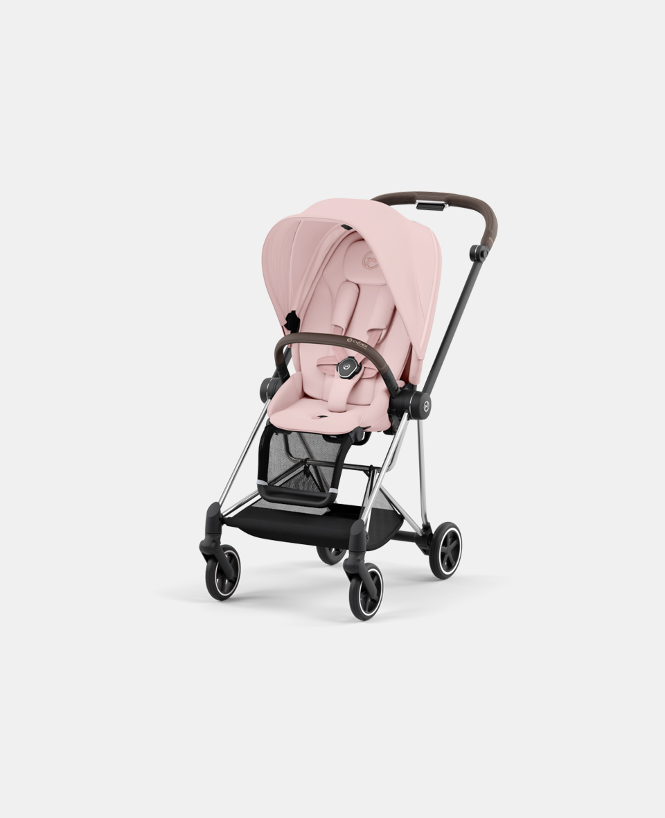 CYB_Mios_Seat_CHBR_PCPI.jpg Carucior Sport Mios: Cadru Carucior pentru Copii Mios Chrome Brown + Parte Sport Carucior MIOS Peach Pink Cybex Platinum - imagine 1