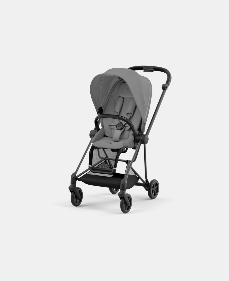 CYB_Mios_Seat_MABL_MIGR.jpg Carucior Sport Mios: Cadru Carucior pentru Copii Mios Matt Black + Parte Sport Carucior MIOS Mirage Grey Cybex Platinum - imagine 1