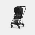 Carucior Sport Mios: Cadru Carucior pentru Copii Mios Matt Black + Parte Sport Carucior MIOS Sepia Black Cybex Platinum