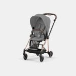Carucior Sport Mios: Cadru Carucior pentru Copii Mios Rosegold + Parte Sport Carucior MIOS Mirage Grey Cybex Platinum