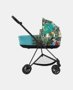 Carucior 2 in 1 Landou MIOS Lux WE THE BEST BLUE | mid turquoise + Cadru Carucior pentru Copii Mios Chrome Black + Scoica Auto CLOUD T I-SIZE WE THE BEST BLUE | mid turquoise Cybex Platinum - imagine 4