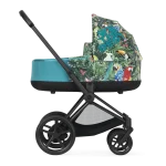 Landou MIOS Lux WE THE BEST BLUE | mid turquoise + Cadru Carucior pentru Copii Mios Chrome Brown Cybex Platinum - imagine 2