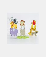Le Toy Van jucărie din lemn pentru stivuit animale din junglă - imagine 5