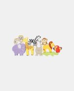 Le Toy Van jucărie din lemn pentru stivuit animale din junglă - imagine 6