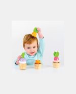 Le Toy Van jucărie din lemn pentru stivuit legume în ghiveci - imagine 3