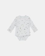 Body cu maneca lunga din bumbac organic - Sailors Bay Blue - Little Dutch - imagine 2